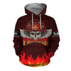 UniJames Cool Skull Firefighter Hoodie For Men And Women