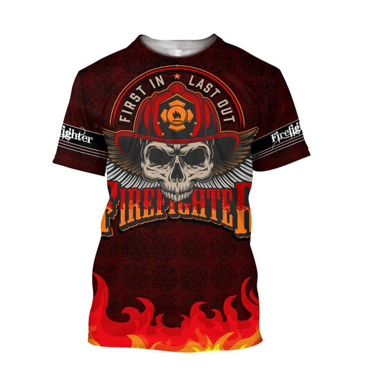 UniJames Cool Skull Firefighter Hoodie For Men And Women