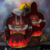UniJames Cool Skull Firefighter Hoodie For Men And Women