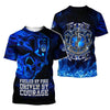 UniJames Blue Skull Firefighter Hoodie Shirts For Men And Women