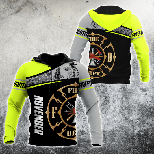 UniJames November Firefighter Hoodie For Men And Women