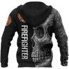 UniJames Crazy Skull Firefighter Hoodie For Men And Women