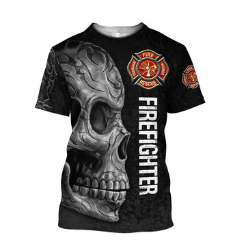 UniJames Crazy Skull Firefighter Hoodie For Men And Women