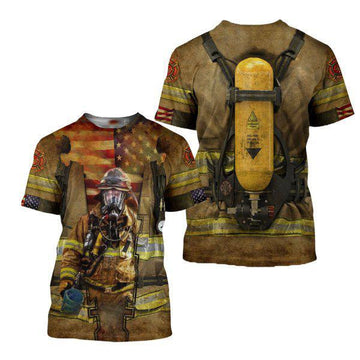 UniJames Firefighter 3D All Over Printed Hoodie