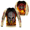 UniJames Spartan Soldier Firefighter Hoodie For Men And Women