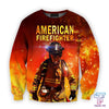 UniJames All over printed firefighter hoodie