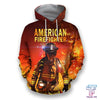 UniJames All over printed firefighter hoodie