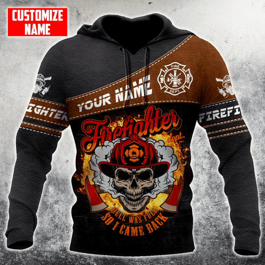 UniJames Customize Name Firefighter Unisex Shirts SN