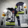 UniJames Customize Name Firefighter Hoodie Shirts For Men And Women MH