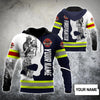 UniJames Customize Name Firefighter Hoodie Shirts For Men And Women MH