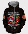 UniJames All Over Printed Firefighter's Wife Hoodie DA-MEI