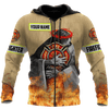 UniJames Customize Name Firefighter Hoodie Shirts For Men And Women TNA