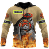 UniJames Customize Name Firefighter Hoodie Shirts For Men And Women TNA