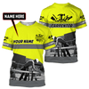 UniJames Personalized Name Carpenter Unisex Shirts Yellow