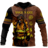 UniJames Customize Name Firefighter Hoodie For Men And Women TNA