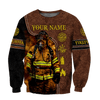 UniJames Customize Name Firefighter Hoodie For Men And Women TNA