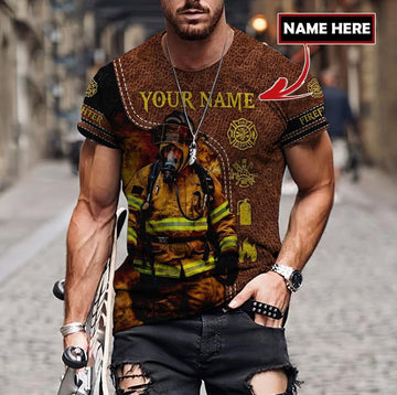 UniJames Customize Name Firefighter Hoodie For Men And Women TNA