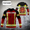 UniJames Customize Name Firefighter Hoodie For Men And Women MH