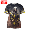 UniJames Customized Name Firefighter Unisex Shirts