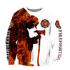 UniJames Respectful Firefighter Printed Hoodie For Men And Women