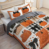 Uni All Season Quilt 3-Piece Set Pretty Pumpkins