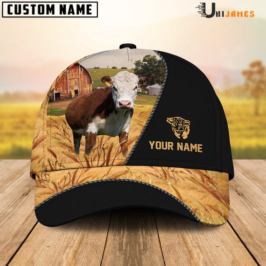 Uni Hereford Barn Farm Black Customized Name Cap