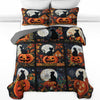 Uni All Season Quilt 3-Piece Set Black Cat Pumpkins Fall Love Peace