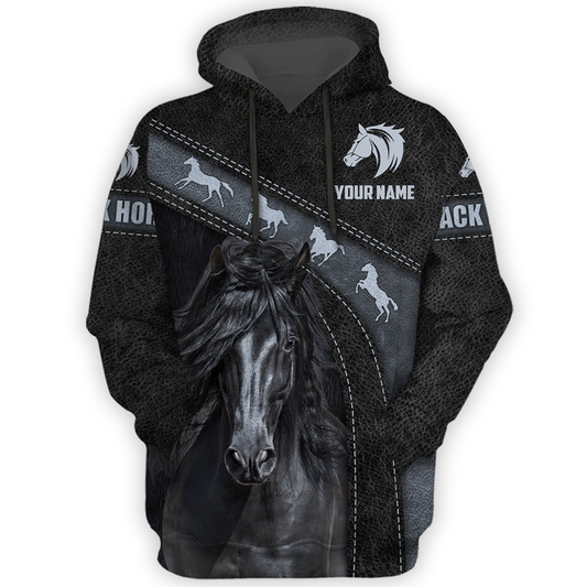 Uni Custom Name Horse Lovers 3D Hoodie
