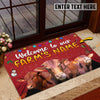Uni Beefmaster Christmas Custom Name Doormat