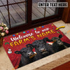 Uni Belted Galloway Christmas Custom Name Doormat