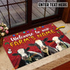 Uni Holstein Christmas Custom Name Doormat