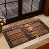 Uni Highland Window Pattern Custom Name Doormat
