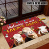 Uni Hereford Christmas Custom Name Doormat