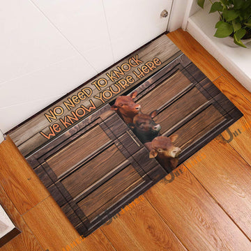 Uni Beefmaster Window Pattern Custom Name Doormat
