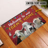 Uni Brahman Christmas Custom Name Doormat