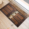 Uni Charolais Window Pattern Custom Name Doormat