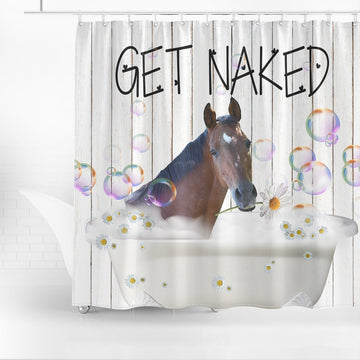 Uni Thoroughbred Get Naked Daisy Shower Curtain
