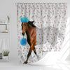Uni Horse Flower 3D Shower Curtain