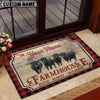 Uni Dexter Faith Family Farming Custom Name Doormat