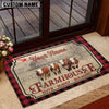 Uni Hereford Faith Family Farming Custom Name Doormat