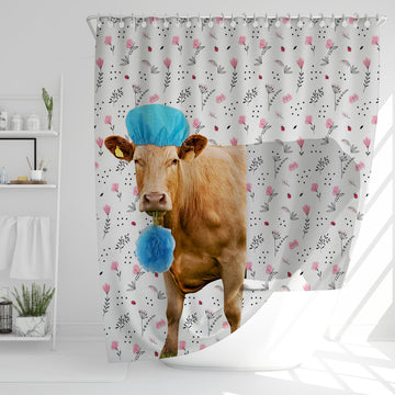 Uni Limousin Flower 3D Shower Curtain