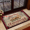 Uni Jersey Faith Family Farming Custom Name Doormat