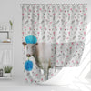 Uni Charolais Flower 3D Shower Curtain