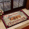 Uni Beefmaster Faith Family Farming Custom Name Doormat