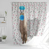 Uni Llama Flower 3D Shower Curtain