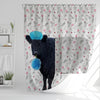Uni Belted Galloway Flower 3D Shower Curtain