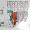 Uni Hereford Flower 3D Shower Curtain