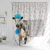 Uni Speckle Park Flower 3D Shower Curtain
