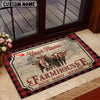 Uni Shorthorn Faith Family Farming Custom Name Doormat