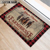 Uni Horse Faith Family Farming Custom Name Doormat